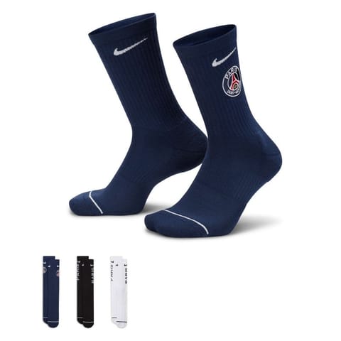 ⁨Skarpety Nike Paris Saint-Germain 3-pack FD1404 (kolor Niebieski, rozmiar M: 38-42)⁩ w sklepie Wasserman.eu