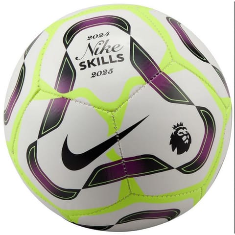 ⁨Piłka Nike Premier League Skills FZ3046 (kolor Biały. Fioletowy. Żółty, rozmiar 1)⁩ w sklepie Wasserman.eu