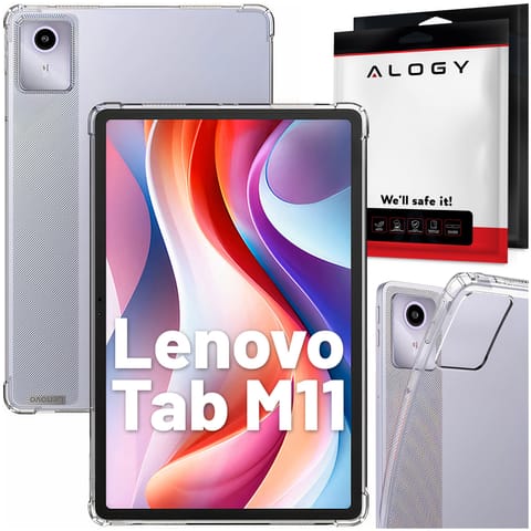 ⁨Etui Alogy Shockproof do Lenovo Tab M11 10.95" TB330FU / TB330XU / TB331FC obudowa pokrowiec Przezroczysty⁩ w sklepie Wasserman.eu