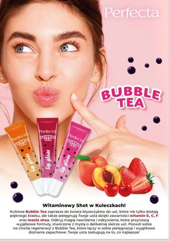 ⁨PERFECTA Zestaw Bubble Tea Błyszczyki do ust 2024.07⁩ w sklepie Wasserman.eu