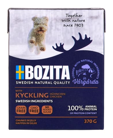 ⁨BOZITA Wet dog food Chunks in jelly Chicken 370 g⁩ at Wasserman.eu