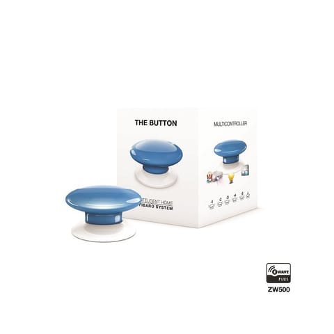 ⁨FIBARO Przycisk The Button Z-Wave FGPB-101-6 ZW5 (Bluetooth, Z-Wave; kolor niebieski)⁩ w sklepie Wasserman.eu