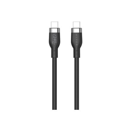 ⁨2M USB-C CHARGING CABLE BLAC/K SILICONE 240W⁩ w sklepie Wasserman.eu