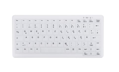 ⁨CHERRY AK-C4110 keyboard Medical RF Wireless QWERTZ German White⁩ at Wasserman.eu