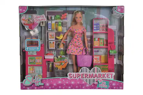 ⁨Steffi doll in the supermarket⁩ at Wasserman.eu