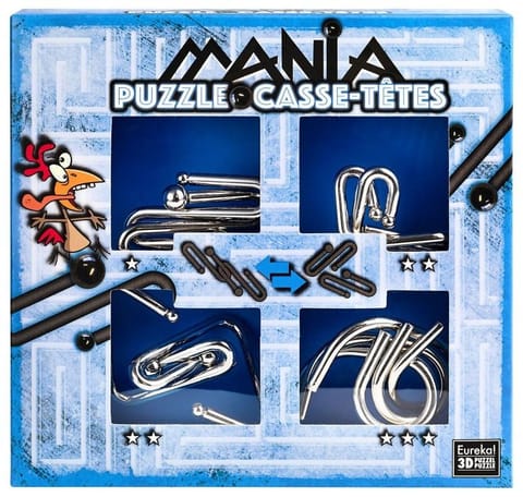 ⁨Łamigłówki metalowe 4 szt Puzzle mania nieb. G3⁩ w sklepie Wasserman.eu