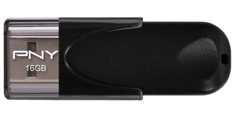 ⁨Pendrive PNY Attaché 4 2.0 16GB Czarny (16 GB /USB 2.0 /Czarny )⁩ w sklepie Wasserman.eu