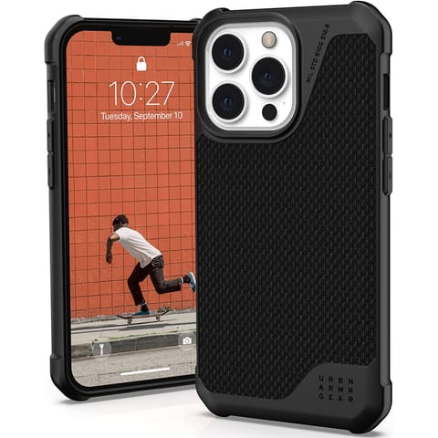 ⁨UAG Metropolis LT - protective case for iPhone 13 Pro compatible with MagSafe (kevlar - black)⁩ at Wasserman.eu