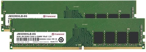 ⁨Pamięć TRANSCEND DIMM DDR4 16GB 3200MHz 1.2V DUAL⁩ at Wasserman.eu
