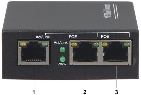 ⁨SWITCH POE SPS-2P/1 3-PORTOWY⁩ w sklepie Wasserman.eu