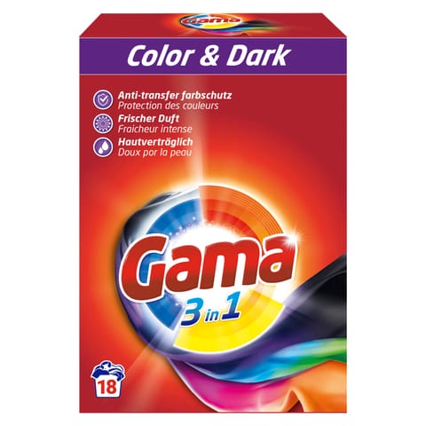 ⁨Gama Color & Dark Proszek do Prania 18 prań⁩ w sklepie Wasserman.eu