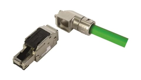 ⁨Wtyk RJ45 beznarzędziowy 4 polowy kątowy 90st. 09451511141⁩ w sklepie Wasserman.eu