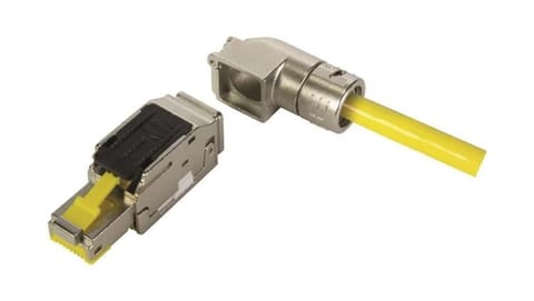 ⁨Wtyk RJ45 beznarzędziowy 8 polowy kątowy 90st. 09451511571⁩ w sklepie Wasserman.eu