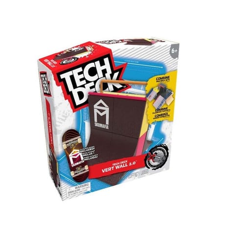 ⁨Tech Deck , Vert Wall 2.0, X-Connect Park Creator, Customizable and Buildable Ramp Set with Exclusive Fingerboard, Kids Toy for Boys and Girls Ages 6 and up⁩ at Wasserman.eu