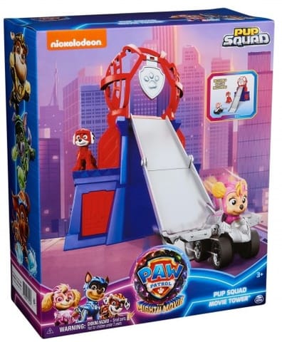 ⁨PAW Patrol : The Mighty Movie Mini Lookout Tower Playset with Mighty Pups Skye Toy Car and Marshall Toy Figure, Kids Toys for Boys & Girls Ages 3+⁩ at Wasserman.eu