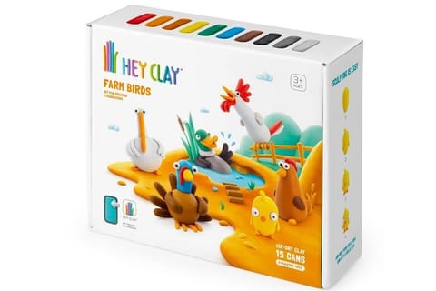 ⁨Hey Clay Zestaw ptaki z farmy 15-pak 15 puszek 15020CEE15⁩ w sklepie Wasserman.eu