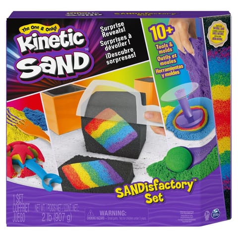 ⁨Kinetic Sand - Sand Factory, a set of colorful sand with accessories and surprising effects 6061654 p4 Spin Master⁩ at Wasserman.eu