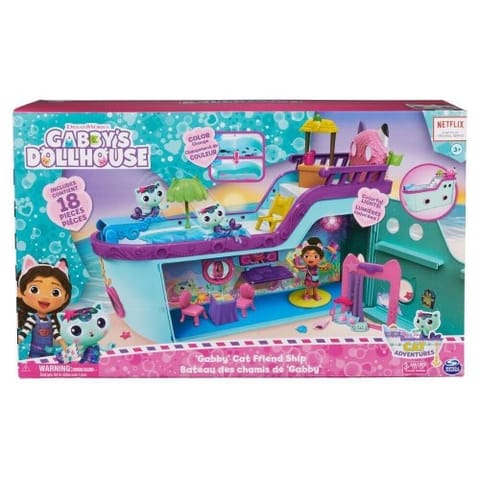 ⁨Gabby's Dollhouse , Gabby Cat Friend Ship, Cruise Ship Toy with 2 Toy Figures, Surprise Toys & Dollhouse Accessories, Kids Toys for Girls & Boys 3+⁩ at Wasserman.eu