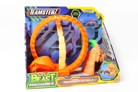 ⁨PROMO Serpent Strike Snake Car Track + 1 Beast Machines TEAMSTERZ 1417436 p4 Racing Car⁩ at Wasserman.eu