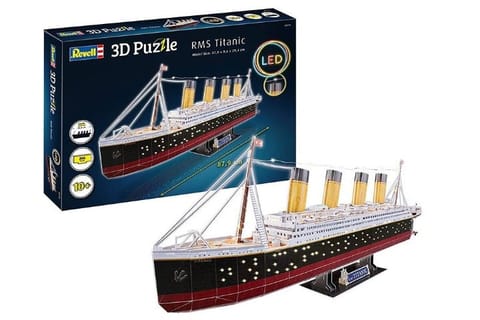 ⁨*****REVELL puzzle 3D RMS Titanic LED 00154 01548⁩ w sklepie Wasserman.eu