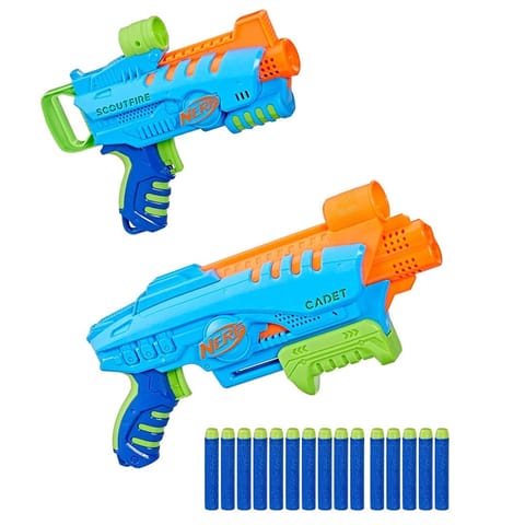 ⁨Nerf Elite Jr. Elite Junior Ultimate Starter Set, 2 Blasters, 15 Elite Darts⁩ at Wasserman.eu