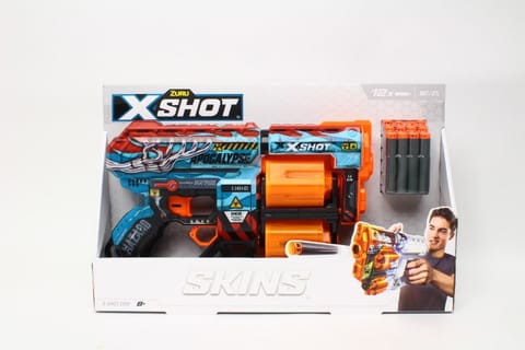 ⁨X-Shot Skins Dread Dart Blaster - Apocalypse (12 Darts) ZURU⁩ at Wasserman.eu