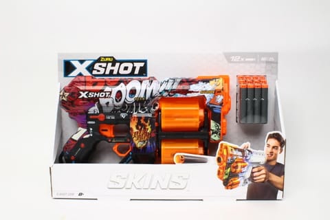 ⁨X-Shot Skins Dread Dart Blaster - Boom (12 Darts) ZURU⁩ at Wasserman.eu