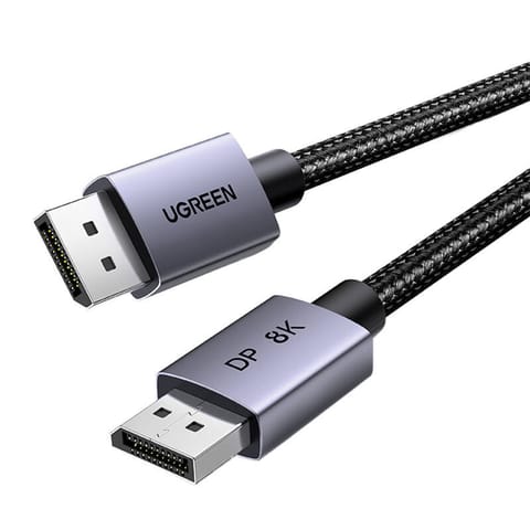 ⁨Kabel DisplayPort 1.4 Ugreen DP120, 8K 60Hz, 32.4Gbps, 1m (czarny)⁩ w sklepie Wasserman.eu