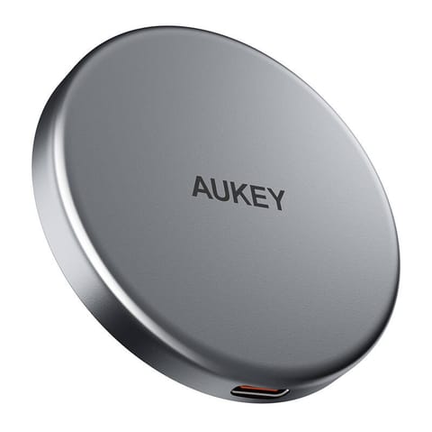 ⁨Magnetyczna ładowarka MagFusion Aukey LC-MC10, 15W Qi2 (czarna)⁩ w sklepie Wasserman.eu