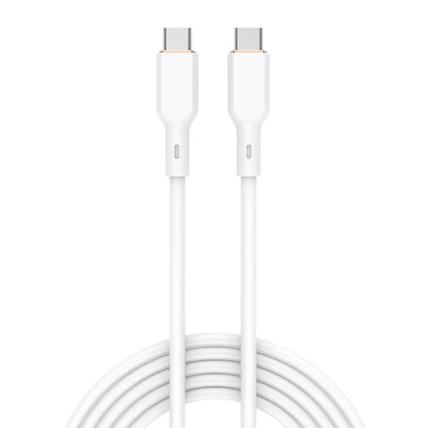 ⁨Kabel USB-C do USB-C Aukey CB-SCC102, 100W, 1.8m (biały)⁩ w sklepie Wasserman.eu