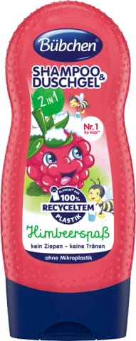 ⁨Bübchen Kids 2w1 Raspberry Fun Szampon i Żel pod Prysznic  230 ml⁩ w sklepie Wasserman.eu