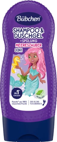 ⁨Bübchen Kinder 3in1 Meereszauber Szampon, Żel pod Prysznic i Odżywka 3 w 1 230 ml⁩ w sklepie Wasserman.eu