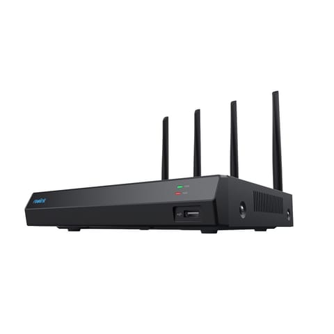 ⁨Reolink NVS12W - 12-Channel Wi-Fi 6 NVR, Support Up to 16MP Cam, 5/2.4 GHz Wi-Fi, 2TB HDD, 16TB Storage Capacity, black⁩ at Wasserman.eu