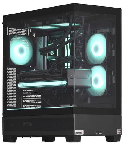 ⁨Actina 5901443387107 PC AMD Ryzen™ 7 7800X3D 32 GB DDR5-SDRAM 1 TB SSD AMD Radeon RX 7900 XTX Midi Tower Black⁩ at Wasserman.eu