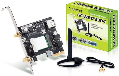 GIGABYTE GC-WB1733D-I karta sieciowa Wewnętrzny WLAN / Bluetooth 1733 Mbit/s w sklepie Wasserman.eu