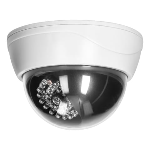 ⁨Atrapa kopuły kamery monitorującej CCTV z podczerwienią⁩ w sklepie Wasserman.eu