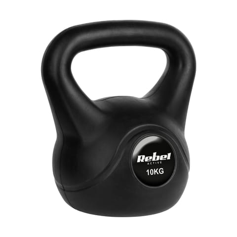 ⁨Kettlebell bitumiczny 10 kg REBEL ACTIVE⁩ w sklepie Wasserman.eu