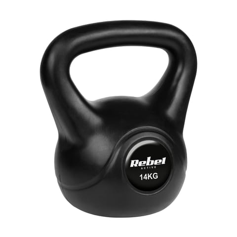 ⁨Kettlebell bitumiczny 14 kg REBEL ACTIVE⁩ w sklepie Wasserman.eu