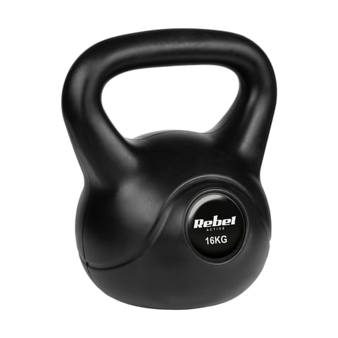 ⁨Kettlebell bitumiczny 16 kg REBEL ACTIVE⁩ w sklepie Wasserman.eu