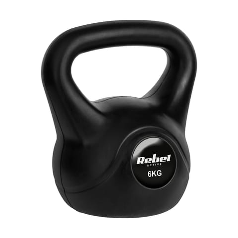 ⁨Kettlebell bitumiczny 6 kg REBEL ACTIVE⁩ w sklepie Wasserman.eu