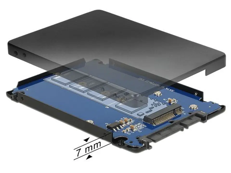 ADAPTER SATA 22PIN -> M.2 NGFF Housing at Wasserman.eu