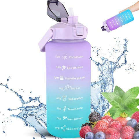 ⁨EXTRALINK BUTELKA MOTYWACYJNA BIDON NA WODĘ 2000ML FIOLET-BŁĘKIT BUT-992⁩ w sklepie Wasserman.eu