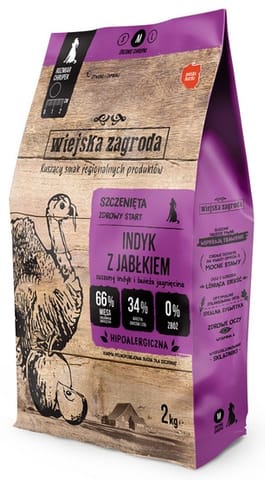 ⁨Wiejska Zagroda Indyk z jabłkiem Puppy 2kg⁩ w sklepie Wasserman.eu