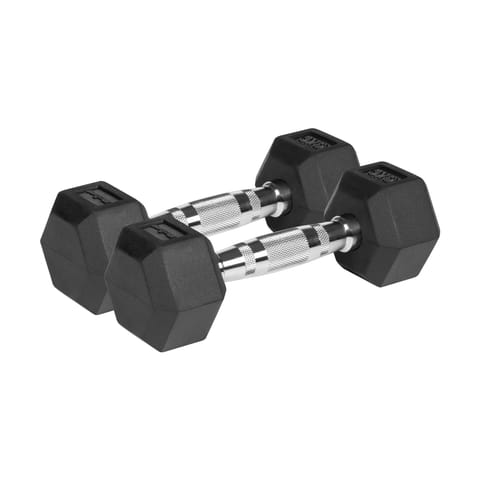 ⁨Hantle żeliwne gumowane HEX 2x3 kg REBEL ACTIVE⁩ w sklepie Wasserman.eu
