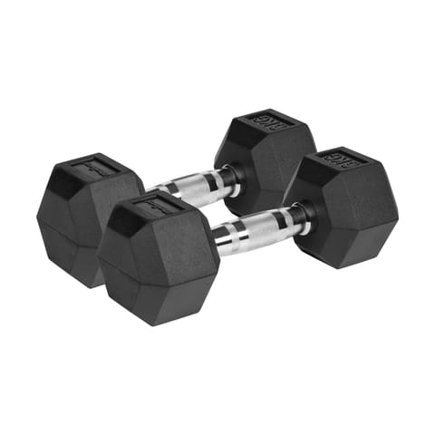 ⁨Hantle żeliwne gumowane HEX 2x6 kg REBEL ACTIVE⁩ w sklepie Wasserman.eu