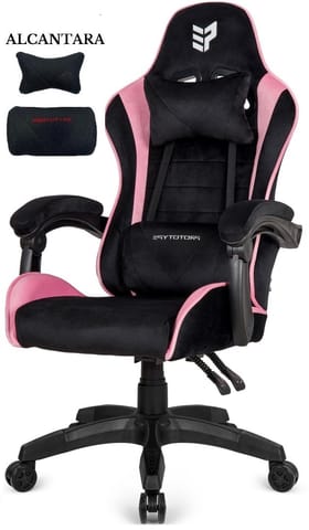 Fotel obrotowy gamingowy HERO ENZO PINK ALCANTARA w sklepie Wasserman.eu
