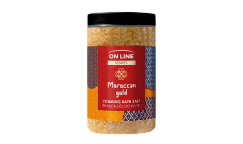 ⁨ON LINE Senses Sól do kąpieli - Moroccan Gold 480 g⁩ w sklepie Wasserman.eu