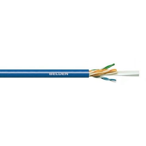 ⁨BELDEN Cat.6 Installation Cable, U/UTP, Eca, AWG 23/1, PVC, 305m, Blue, Cardboard⁩ at Wasserman.eu