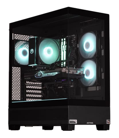⁨Actina 5901443387138 PC AMD Ryzen™ 5 7600 32 GB DDR5-SDRAM 1 TB SSD AMD Radeon RX 7700 XT Midi Tower Black⁩ at Wasserman.eu