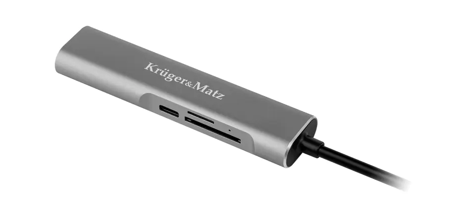 Adapter (HUB) USB typu C na HDMI/USB3.0/SD/MicroSD/C port w sklepie Wasserman.eu